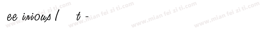 Deelirious ITC Std字体转换